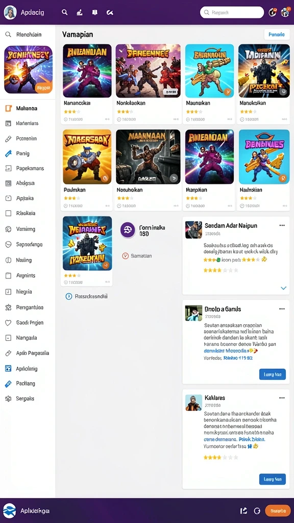 bata123 - Screenshot menampilkan karakter dan item dalam permainan.
